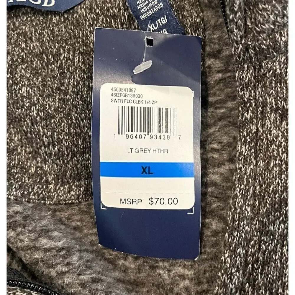 IZOD Fleece Quarter Zip Sweater